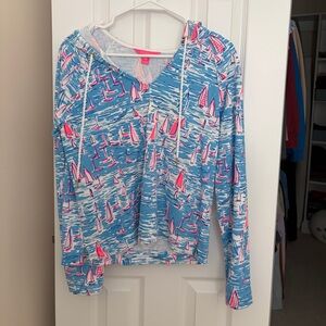 Lilly Pulitzer Sailboat Coverup Hoodie